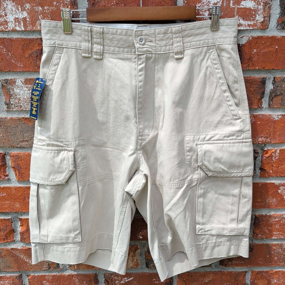 Polo Ralph Lauren Cargo Shorts Mens 31 Khaki Tan Cotton Chino Classic Utility